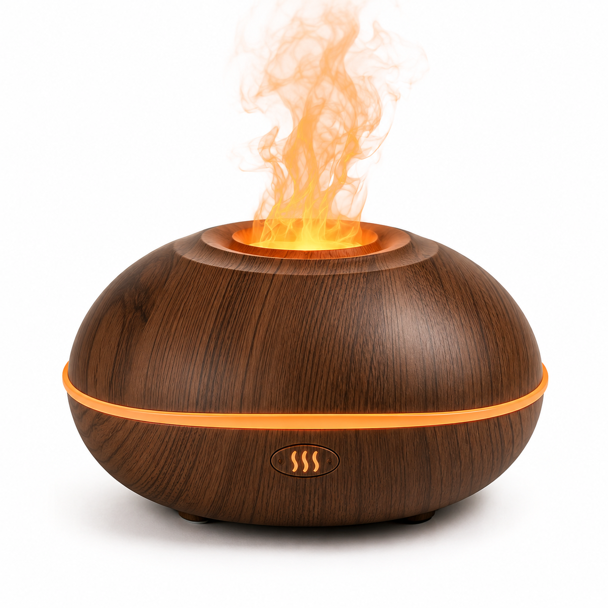 Flame Aroma Diffuser – Ultrasonic Essential Oil Humidifier with LED Light