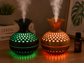 Flower Vase Aroma Diffuser – Ultrasonic Essential Oil Humidifier with LED Night Light