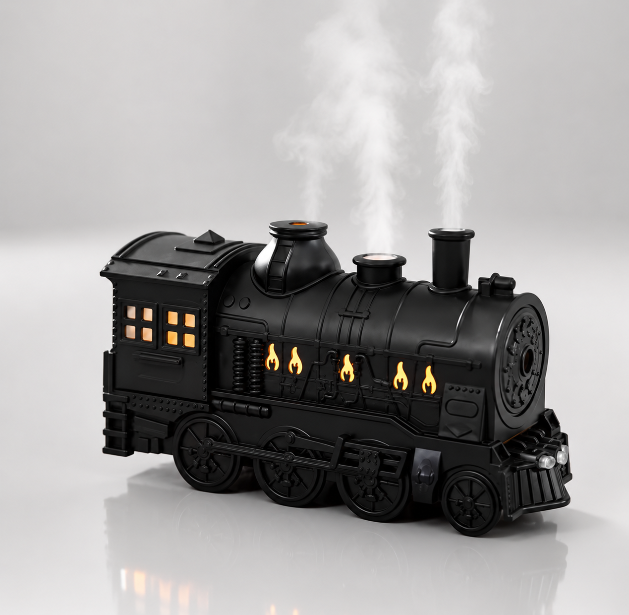 Creative Train Aroma Diffuser Dual Mist Humidifier for Home & Office