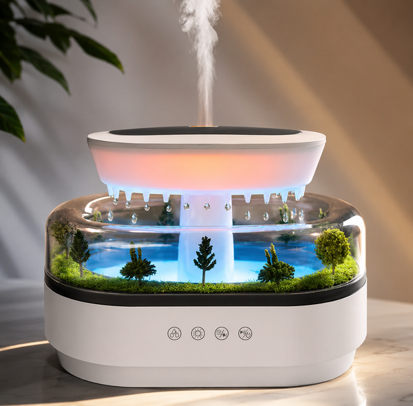 Rain Drop Aroma Diffuser 250ml Humidifier with LED Mood Light