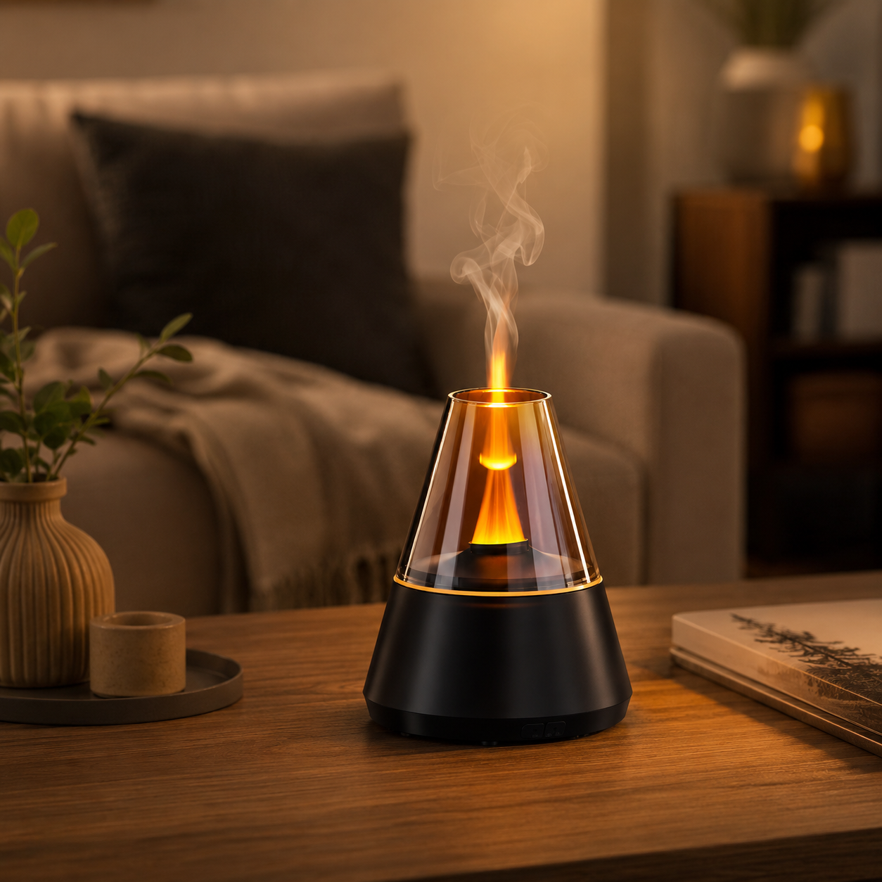 Mini USB Aroma Diffuser Portable Humidifier with Colorful Night Light