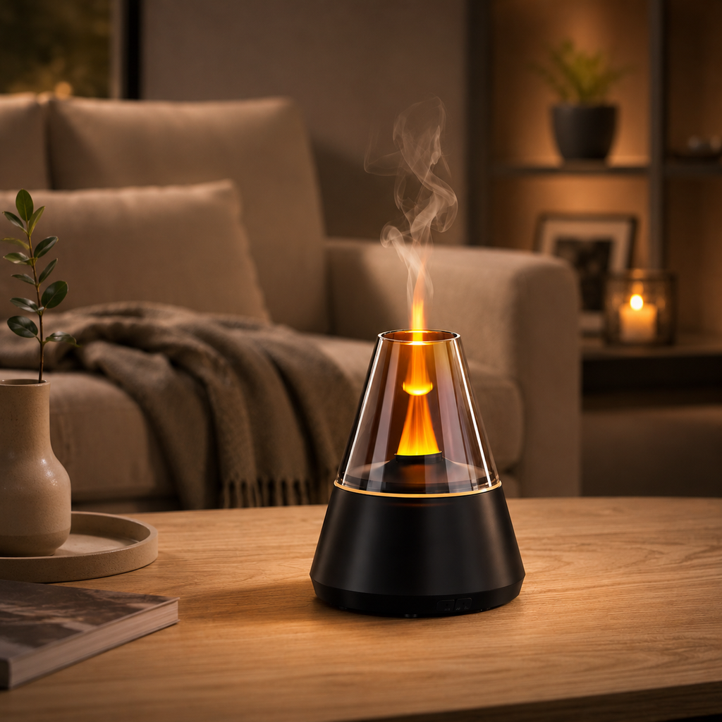 Mini USB Aroma Diffuser Portable Humidifier with Colorful Night Light
