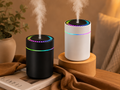 Mini USB Aroma Diffuser – Ultrasonic Essential Oil Humidifier with LED Light